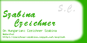 szabina czeichner business card